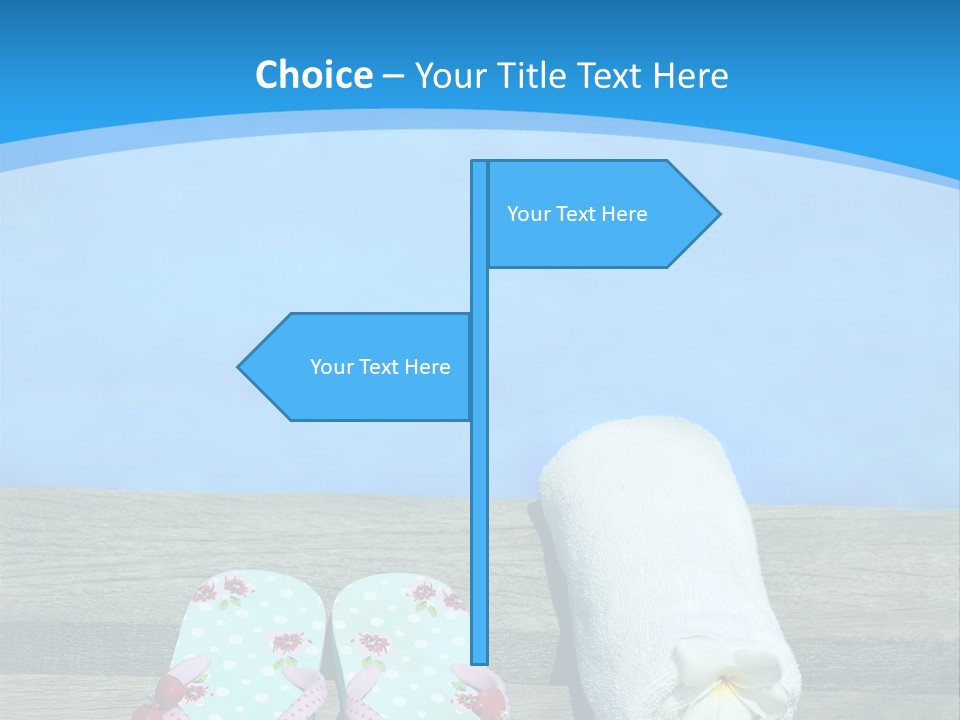 Colour Clothing Ocean PowerPoint Template