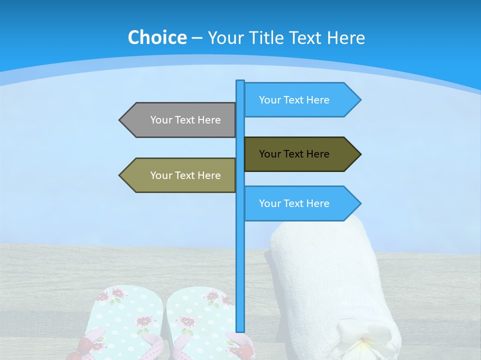 Colour Clothing Ocean PowerPoint Template