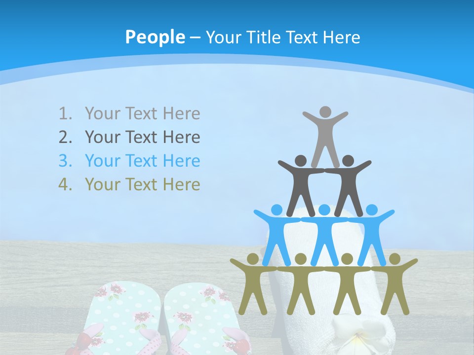 Colour Clothing Ocean PowerPoint Template