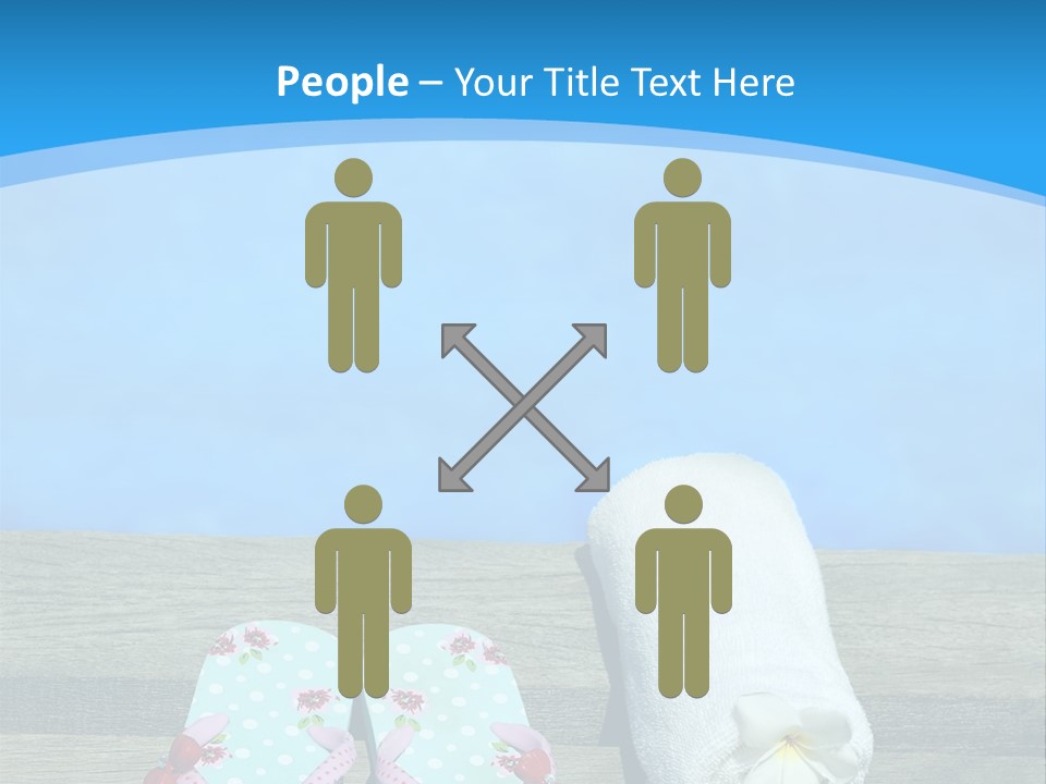 Colour Clothing Ocean PowerPoint Template