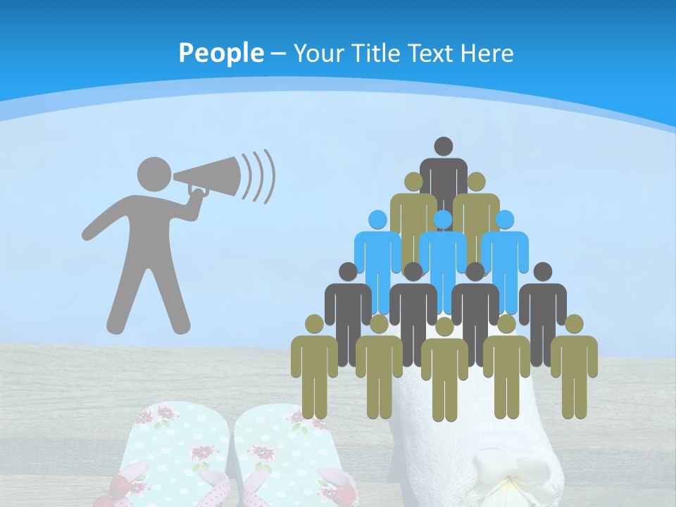 Colour Clothing Ocean PowerPoint Template