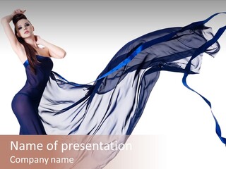 Model Sensual Female PowerPoint Template