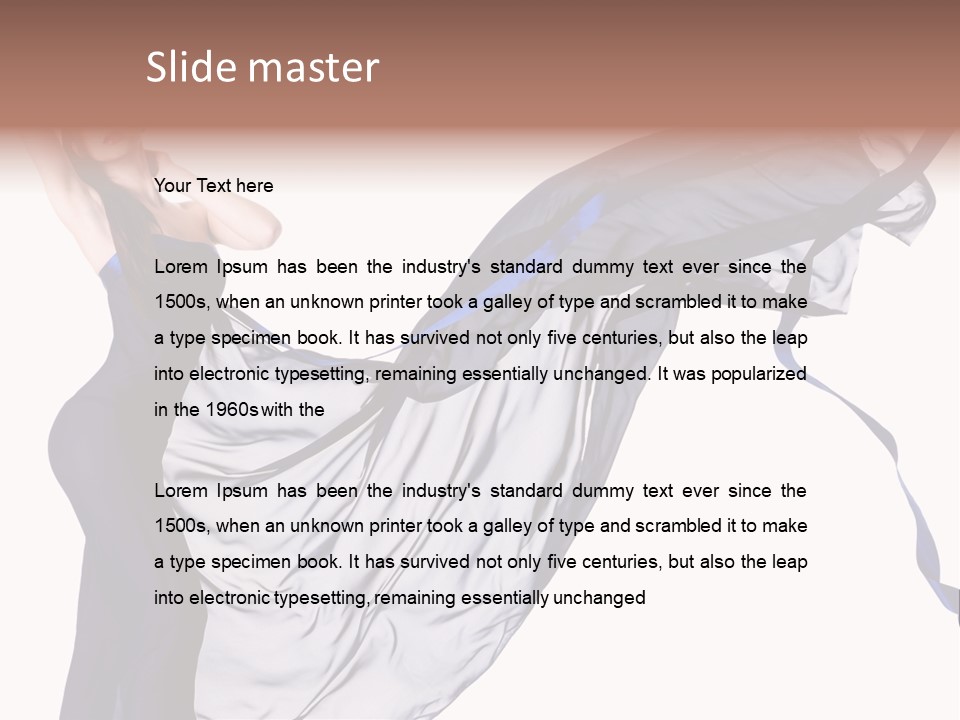 Model Sensual Female PowerPoint Template