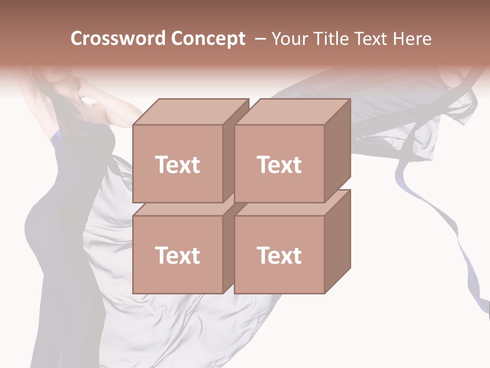 Model Sensual Female PowerPoint Template