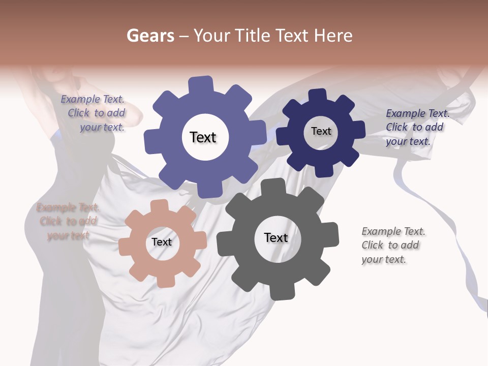 Model Sensual Female PowerPoint Template