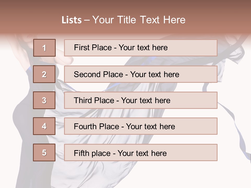 Model Sensual Female PowerPoint Template