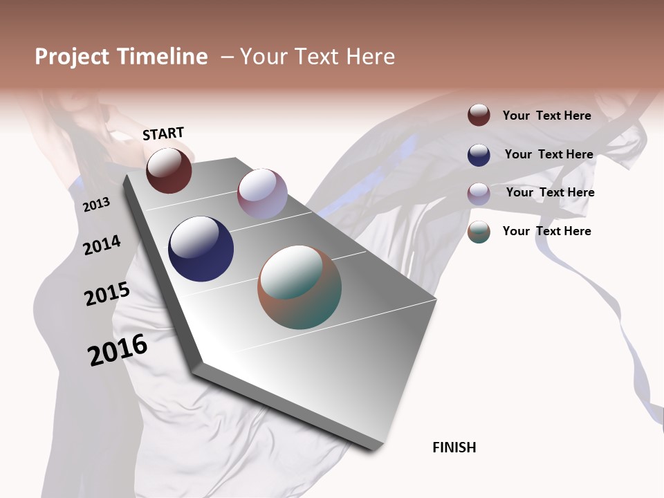 Model Sensual Female PowerPoint Template