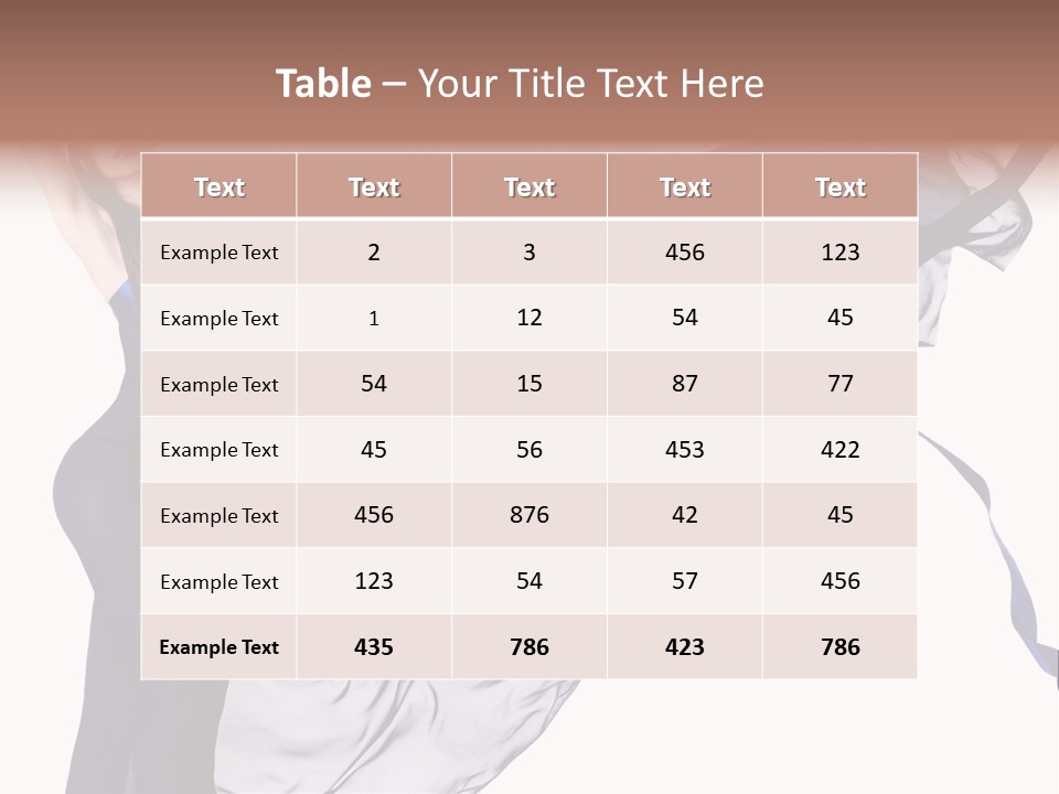 Model Sensual Female PowerPoint Template