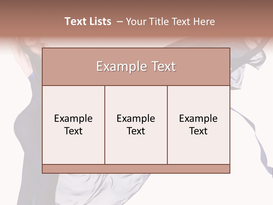 Model Sensual Female PowerPoint Template