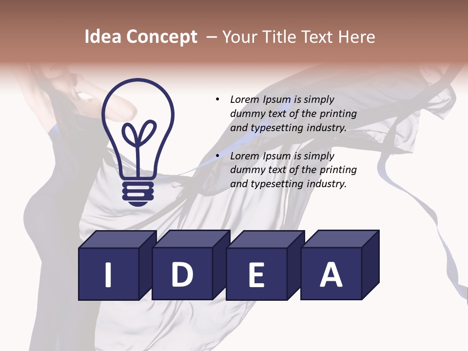 Model Sensual Female PowerPoint Template