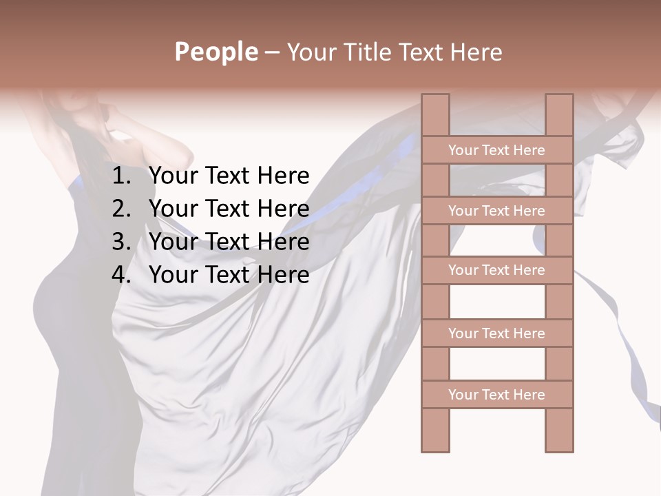 Model Sensual Female PowerPoint Template