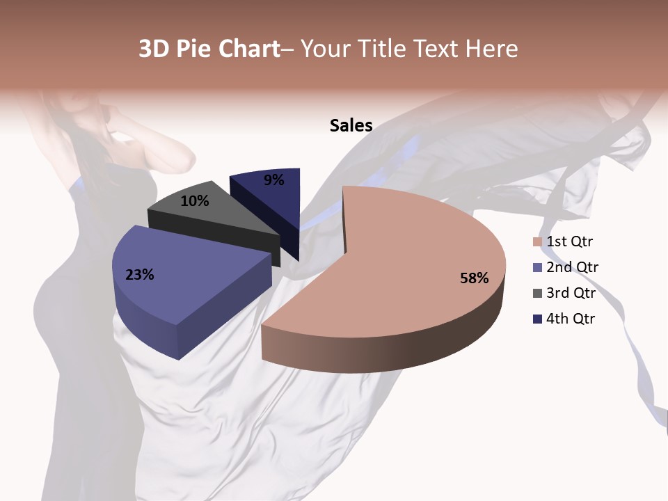 Model Sensual Female PowerPoint Template