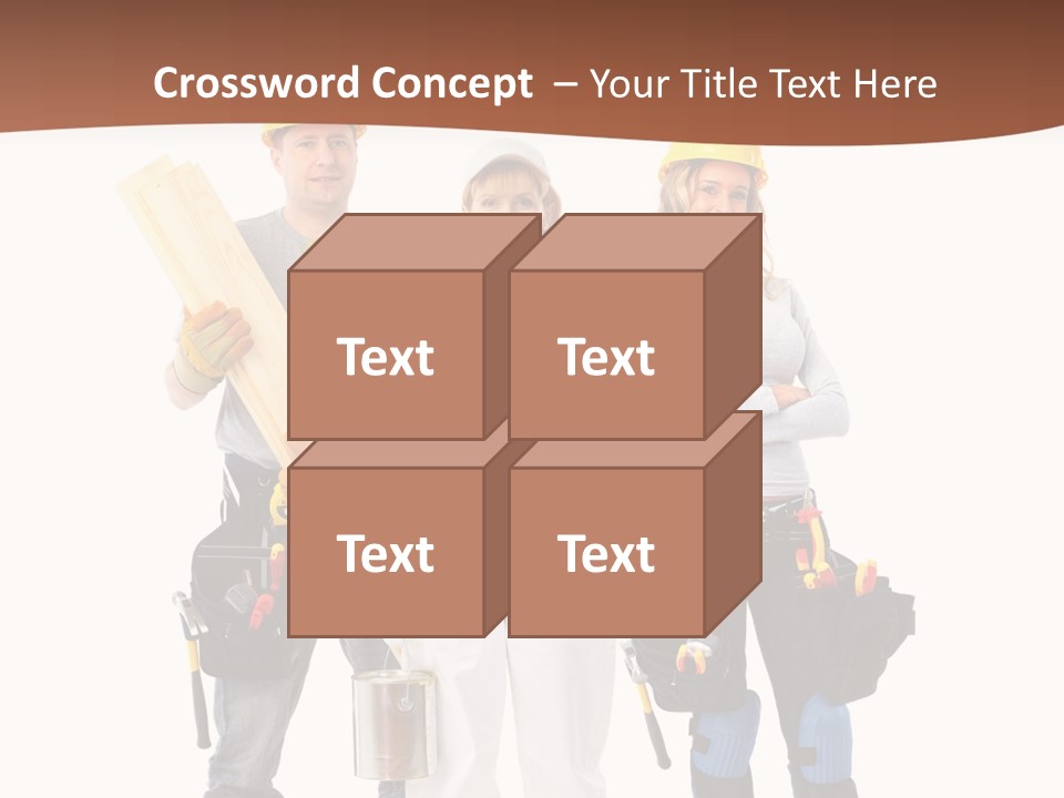 Business Working Worker PowerPoint Template