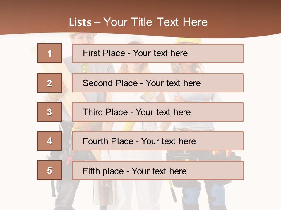 Business Working Worker PowerPoint Template
