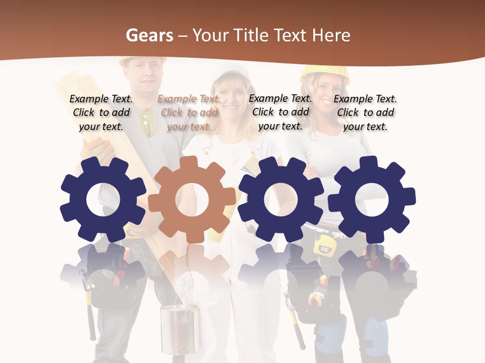 Business Working Worker PowerPoint Template