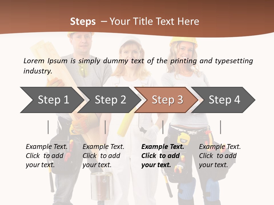 Business Working Worker PowerPoint Template