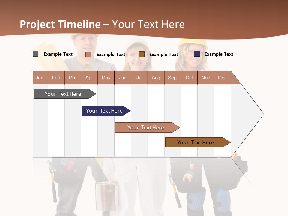 Business Working Worker PowerPoint Template