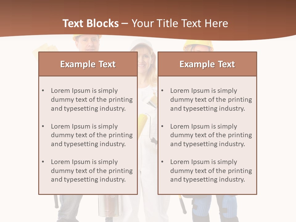 Business Working Worker PowerPoint Template