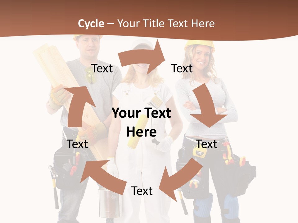 Business Working Worker PowerPoint Template