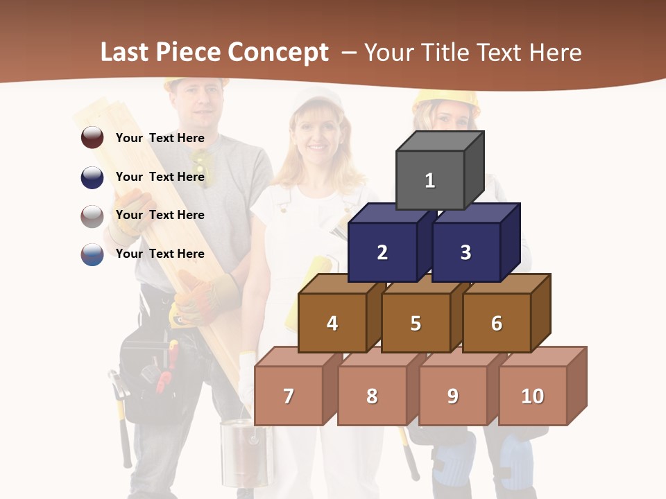 Business Working Worker PowerPoint Template