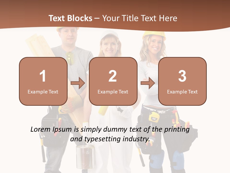 Business Working Worker PowerPoint Template