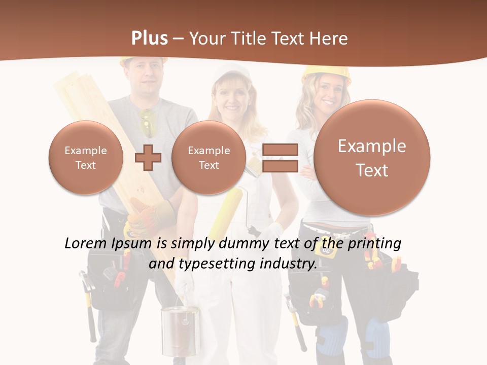 Business Working Worker PowerPoint Template