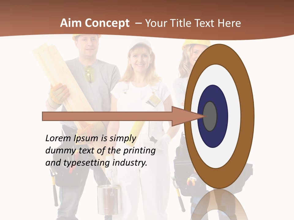 Business Working Worker PowerPoint Template