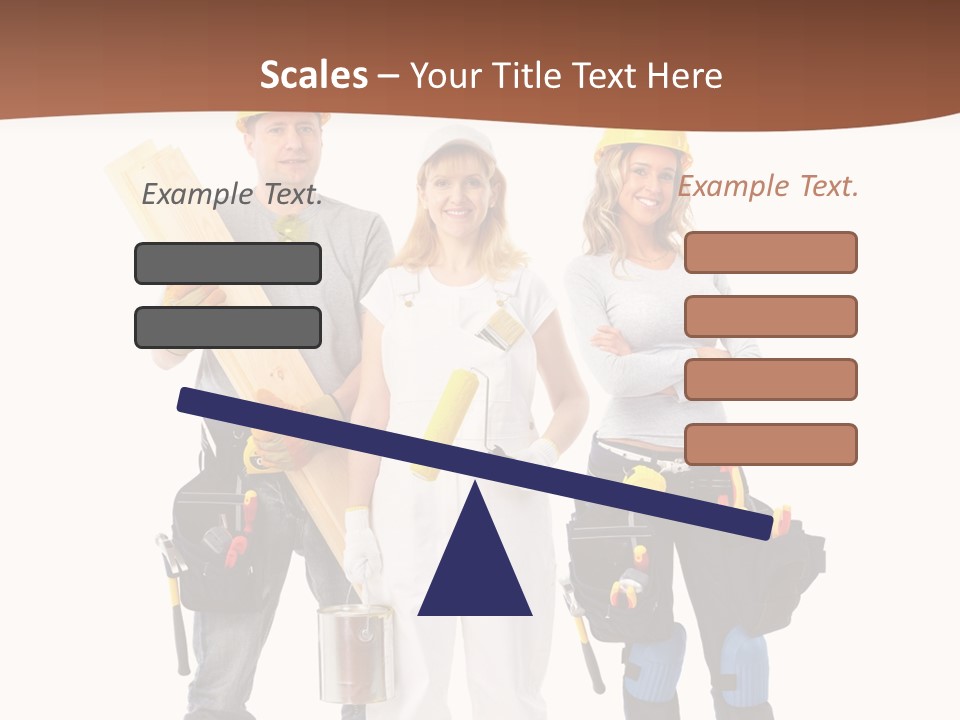 Business Working Worker PowerPoint Template