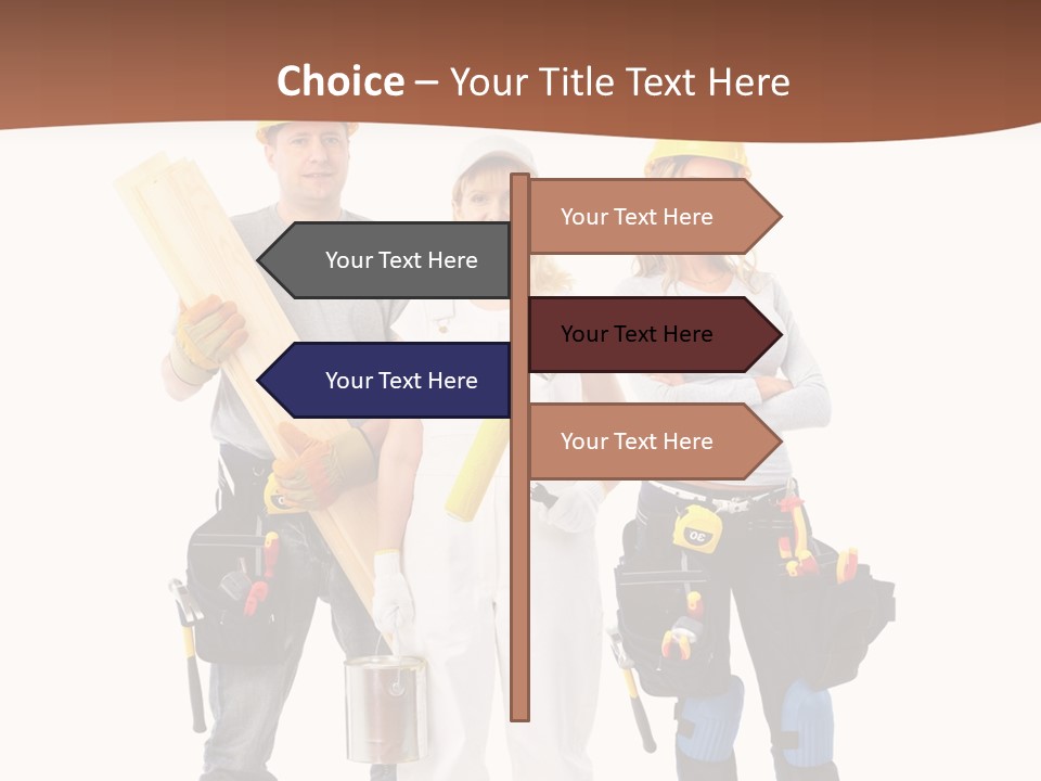 Business Working Worker PowerPoint Template