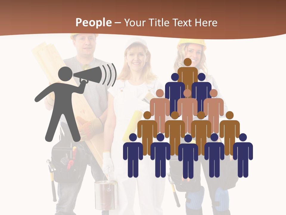 Business Working Worker PowerPoint Template