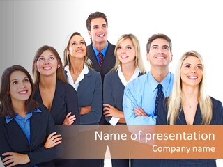 Staff Office Working PowerPoint Template