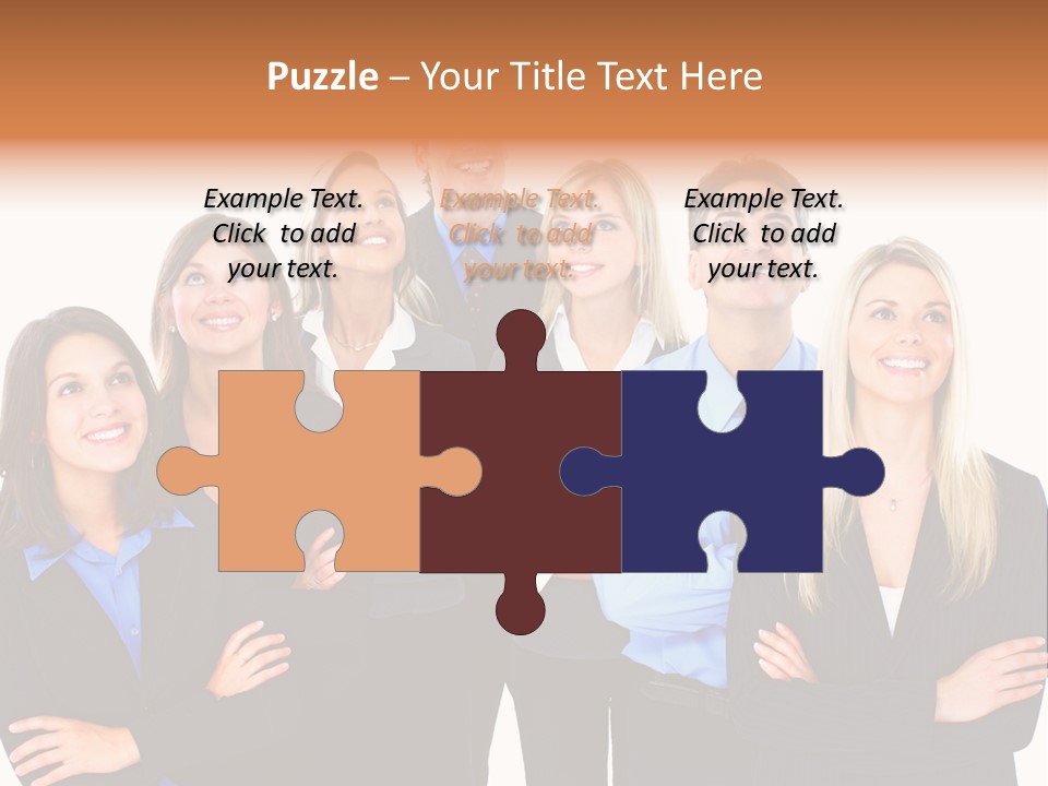 Staff Office Working PowerPoint Template