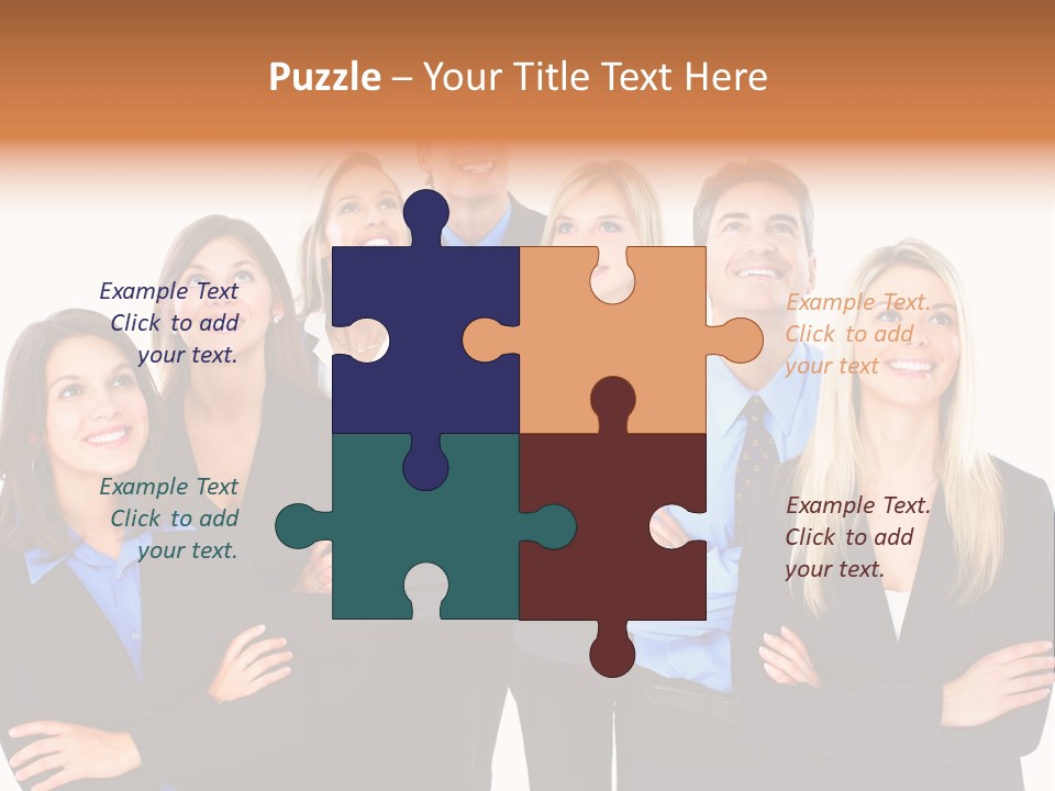 Staff Office Working PowerPoint Template