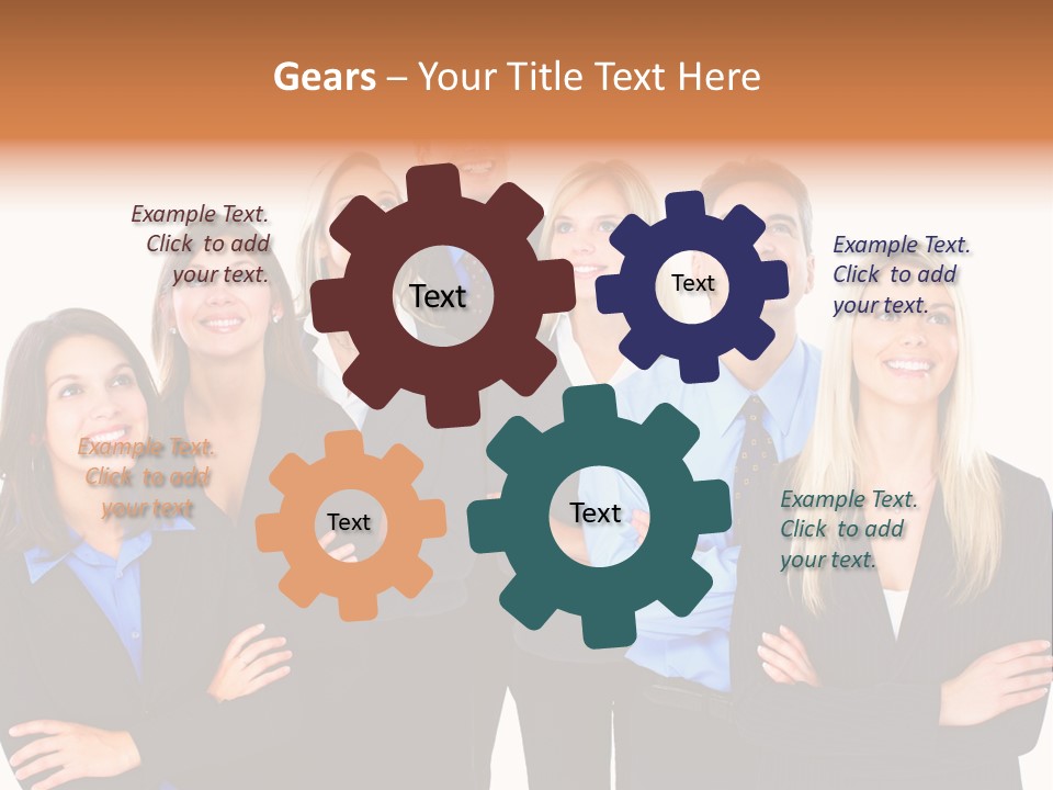 Staff Office Working PowerPoint Template