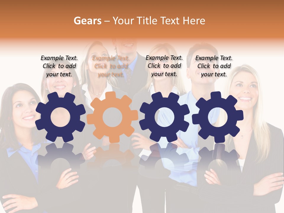 Staff Office Working PowerPoint Template