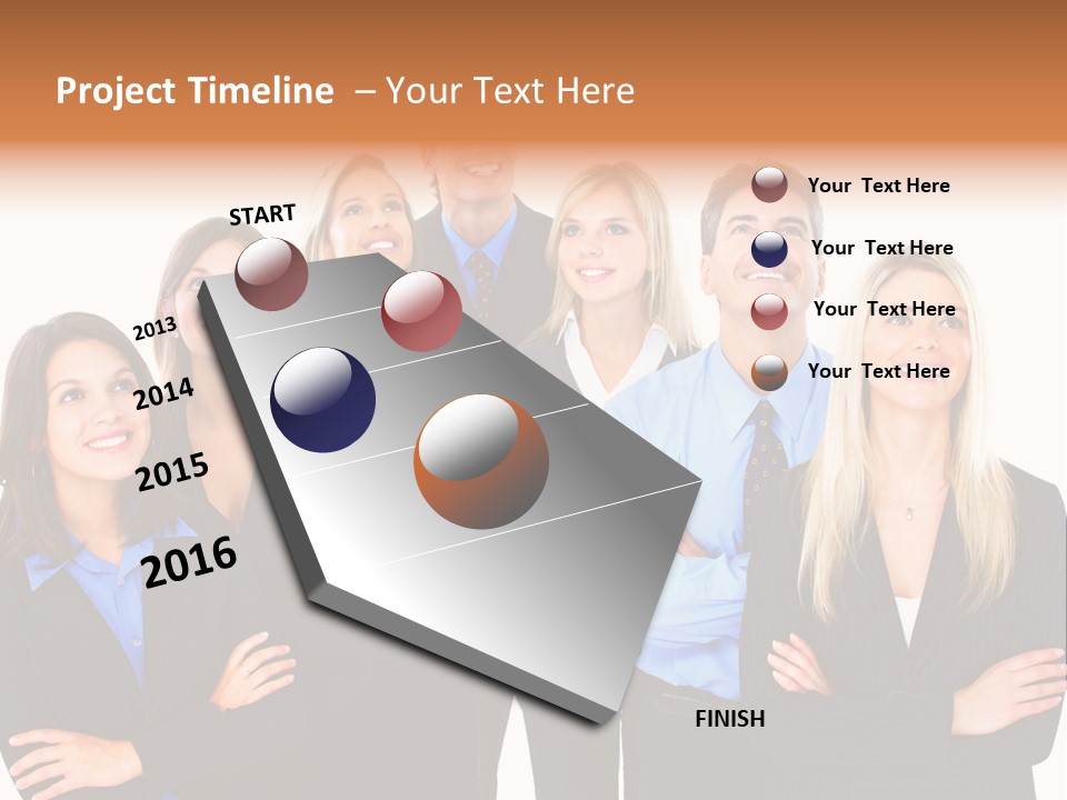 Staff Office Working PowerPoint Template