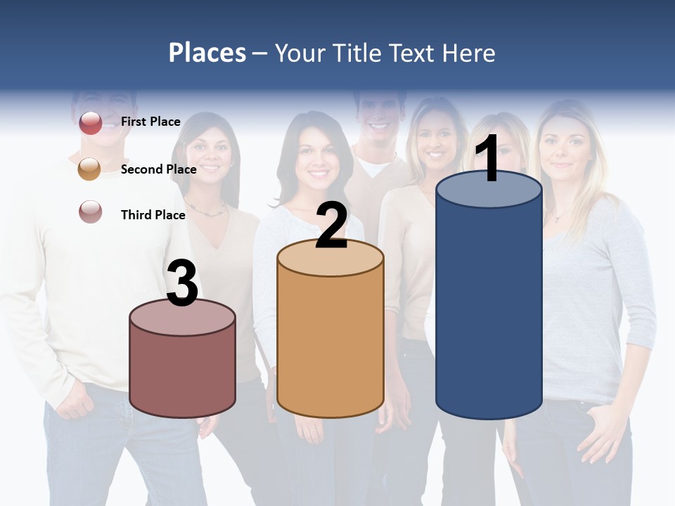 Happiness Throng Man PowerPoint Template