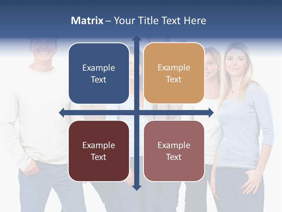 Happiness Throng Man PowerPoint Template