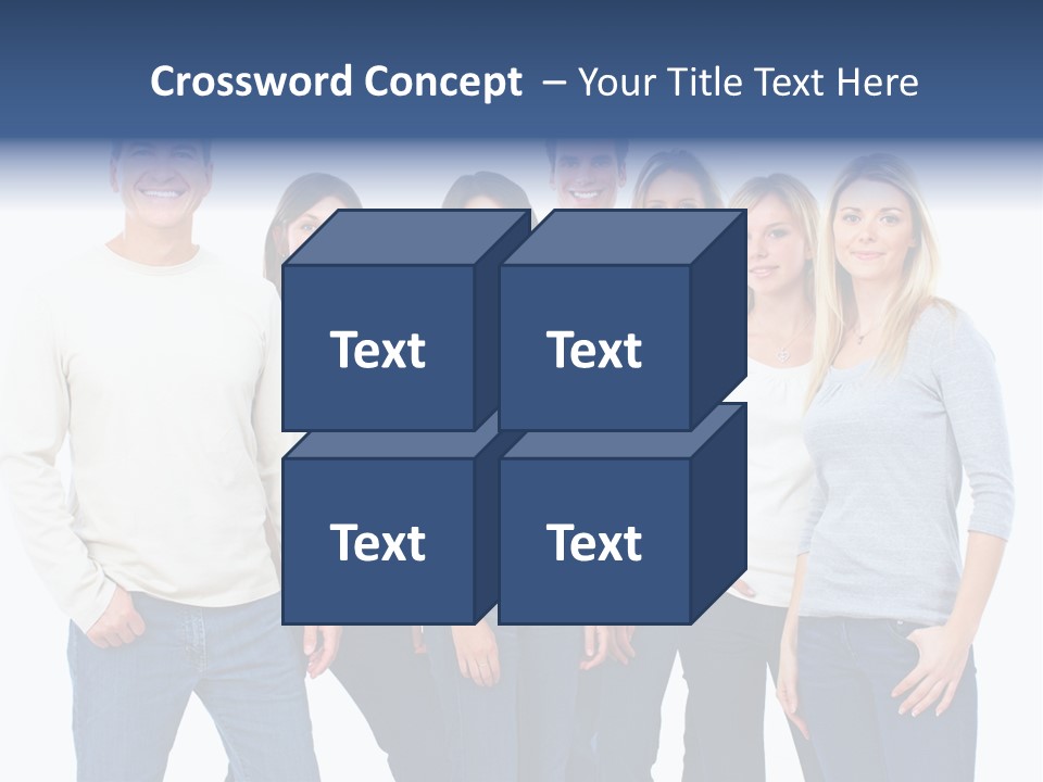 Happiness Throng Man PowerPoint Template