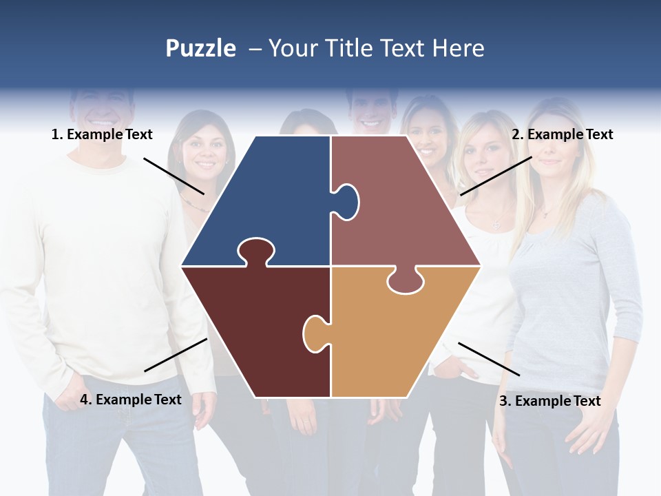 Happiness Throng Man PowerPoint Template