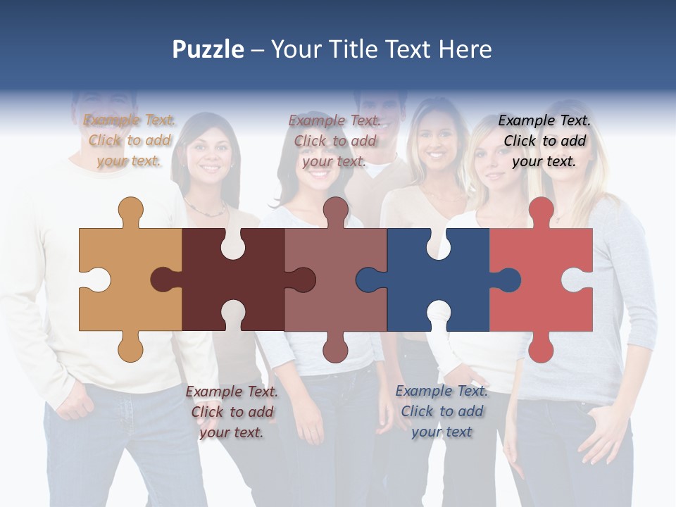 Happiness Throng Man PowerPoint Template