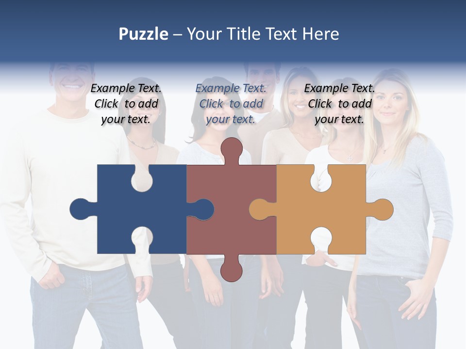 Happiness Throng Man PowerPoint Template