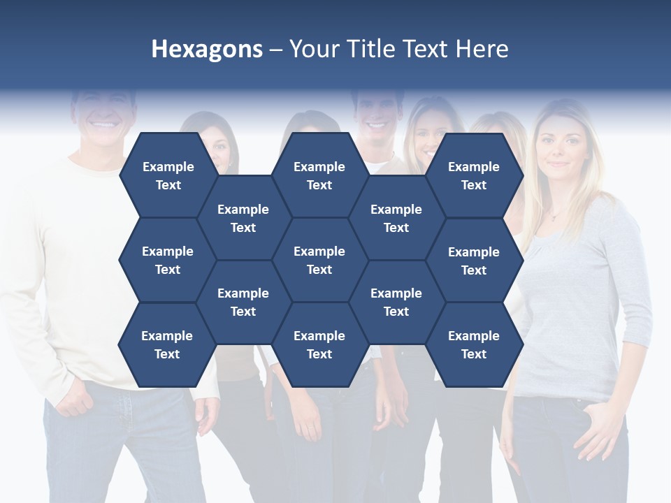 Happiness Throng Man PowerPoint Template