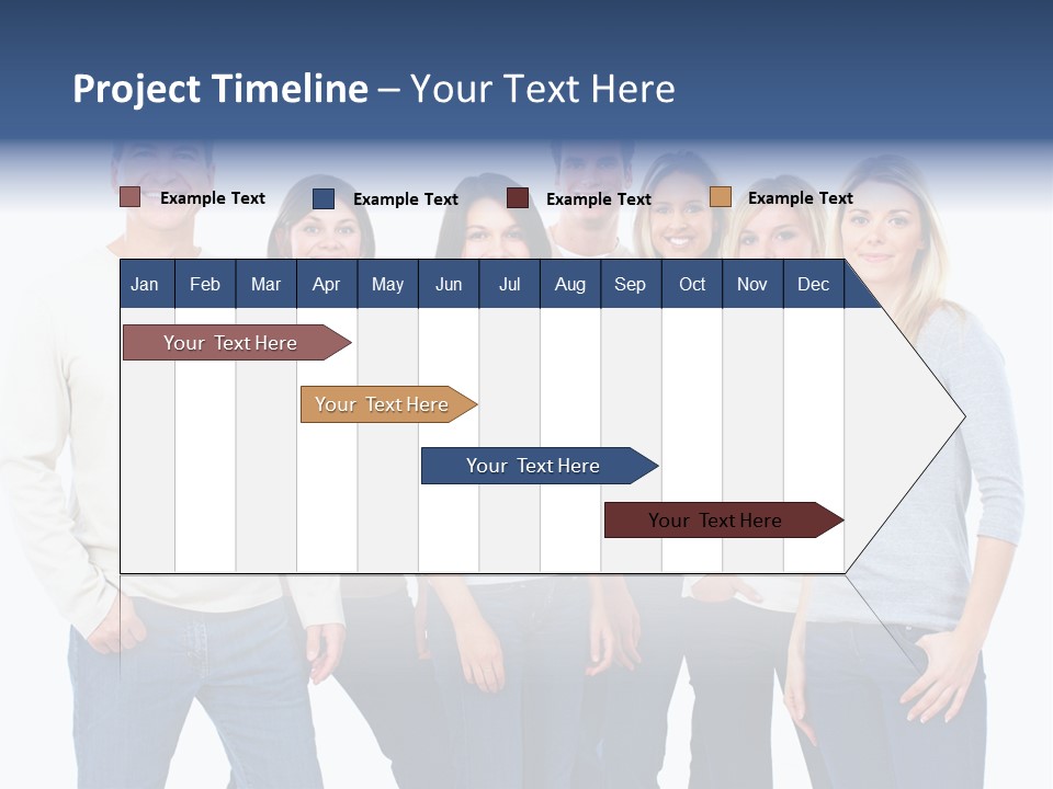 Happiness Throng Man PowerPoint Template
