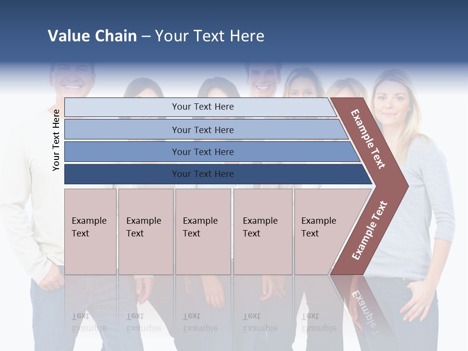 Happiness Throng Man PowerPoint Template
