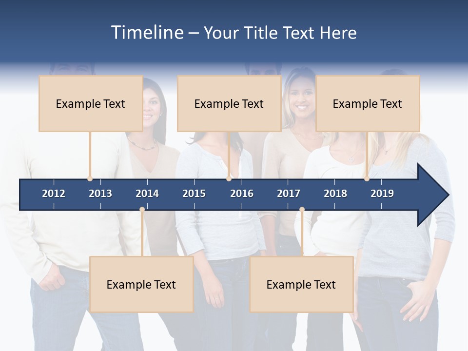 Happiness Throng Man PowerPoint Template