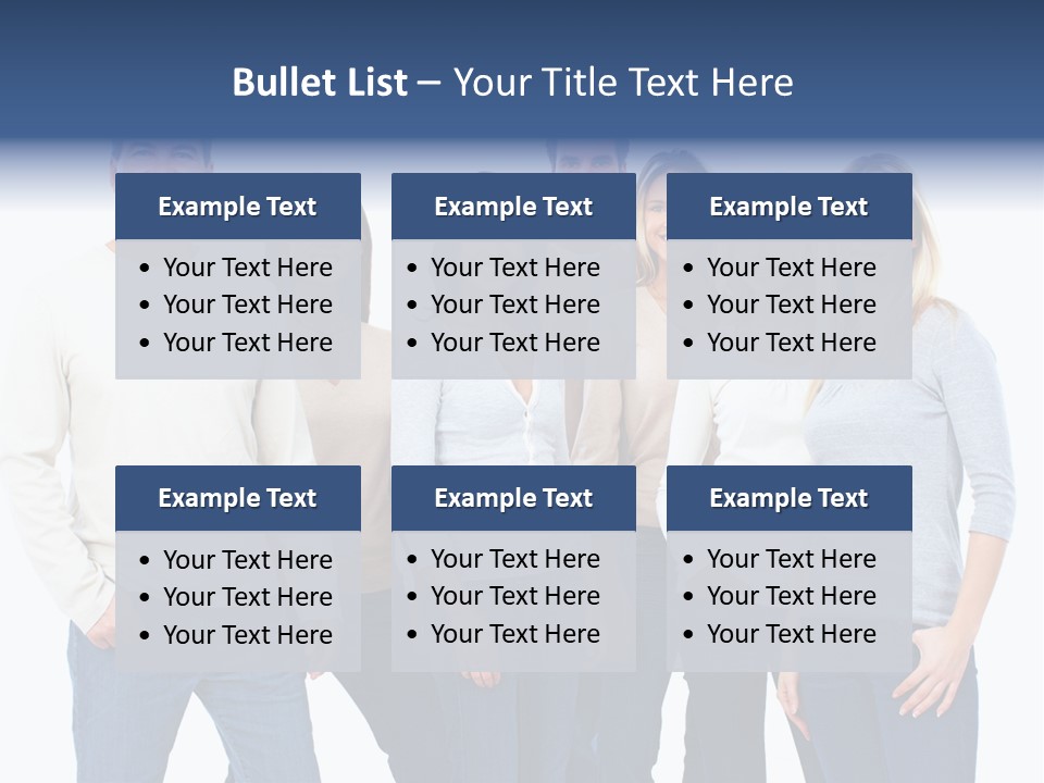 Happiness Throng Man PowerPoint Template