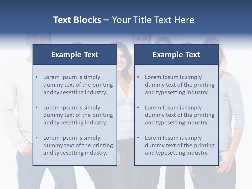 Happiness Throng Man PowerPoint Template