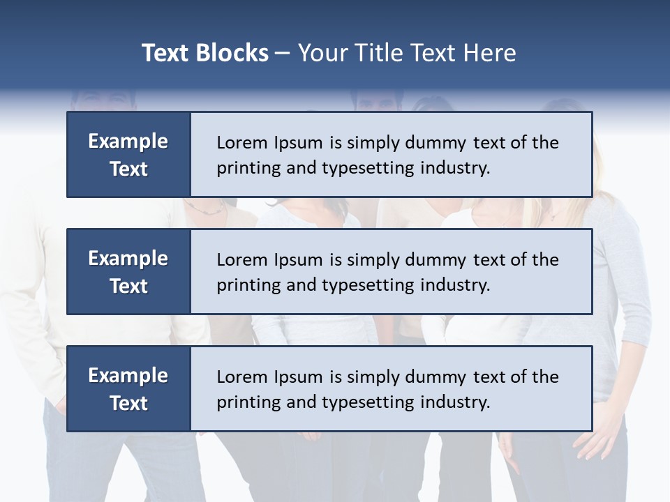 Happiness Throng Man PowerPoint Template