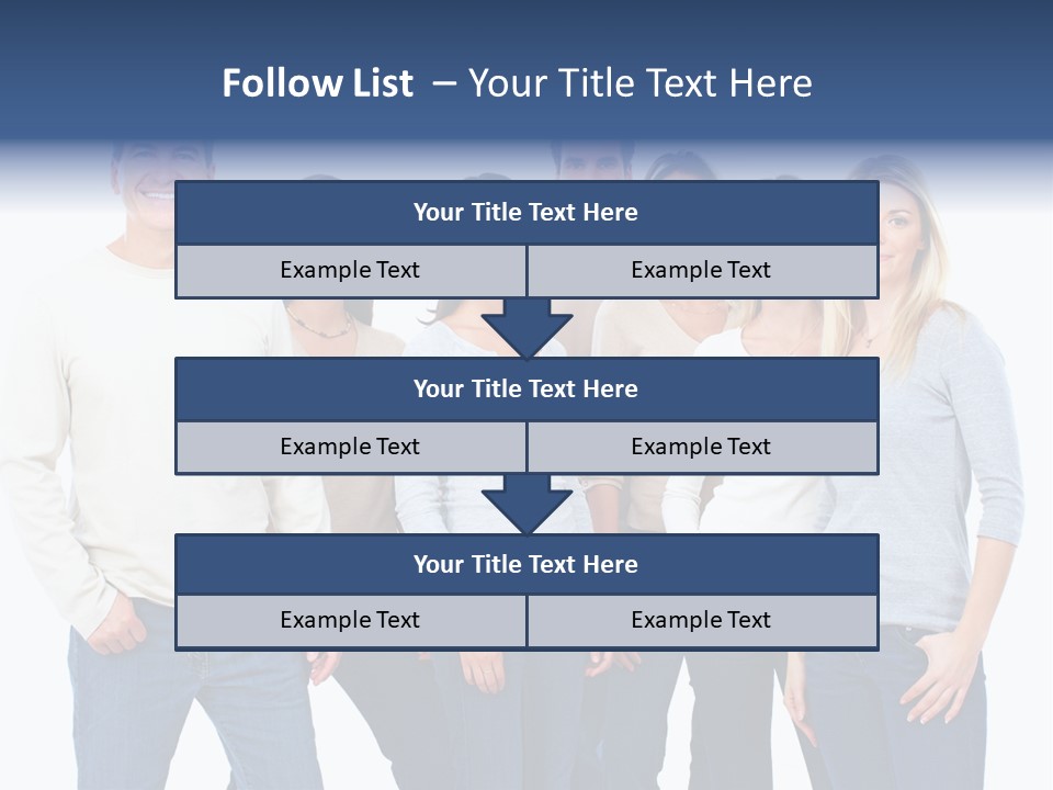 Happiness Throng Man PowerPoint Template